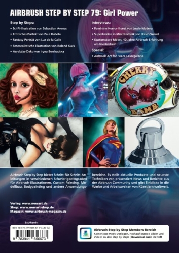 Preview: Airbrush Zeitschrift  Step by Step Nr. 79, 04/22: Girl Power